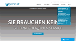 Desktop Screenshot of procloud.ch